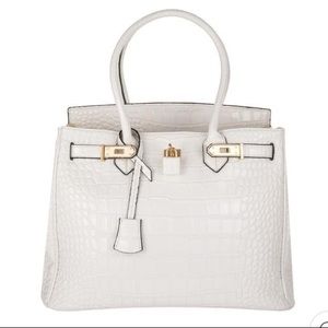 Vegan Leather Exotic Bag (Birkin inspired)